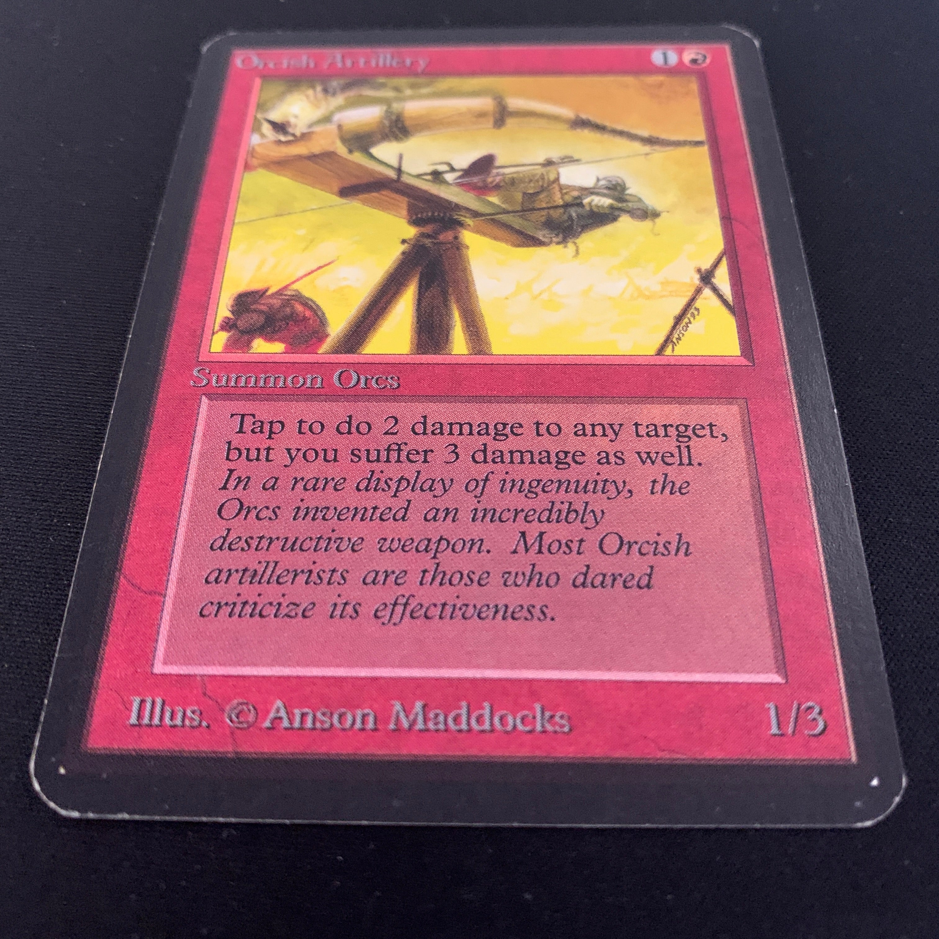 MTG Singles - Orcish Artillery - Alpha - 