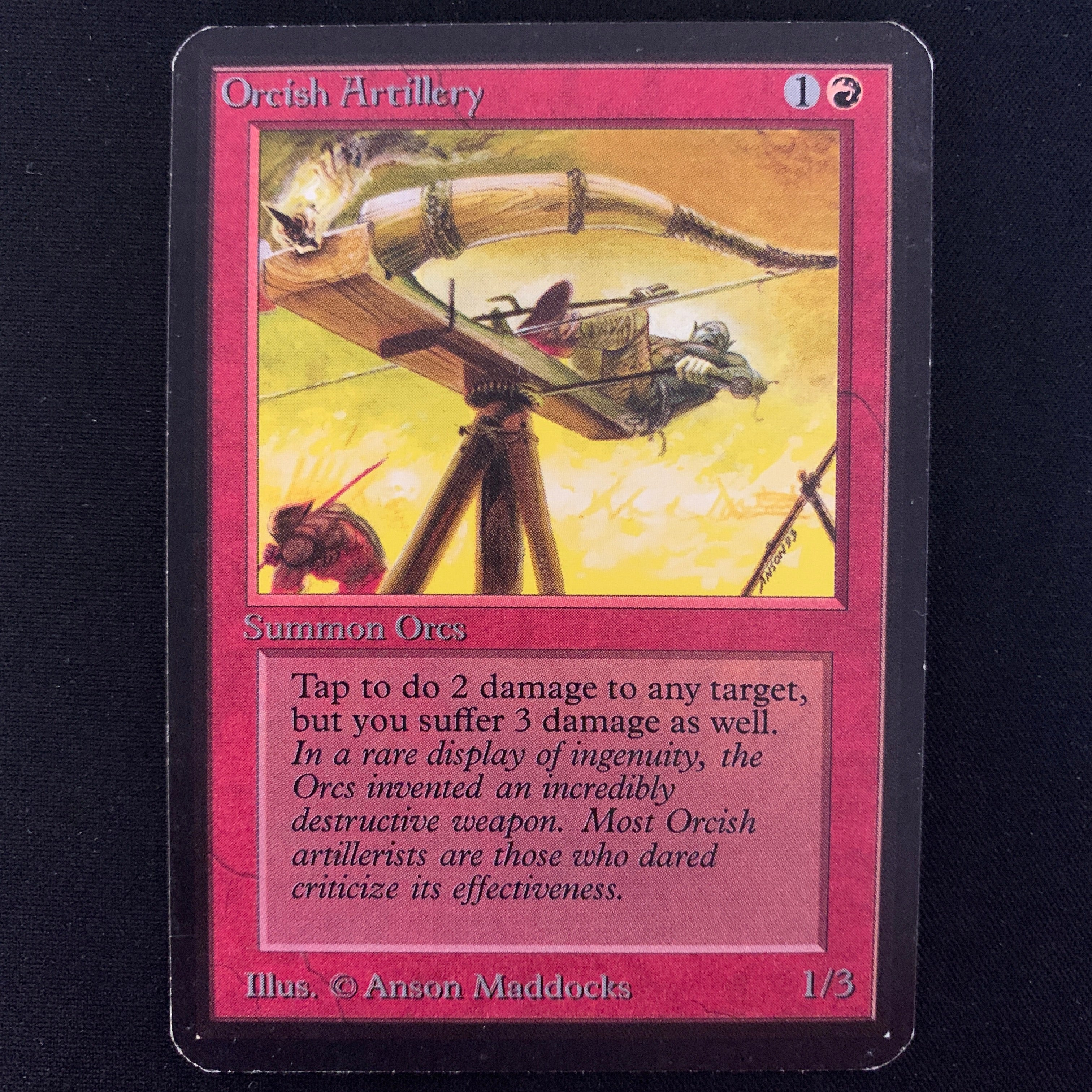 MTG Singles - Orcish Artillery - Alpha - 