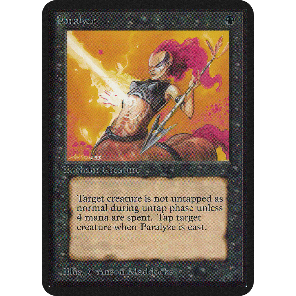 MTG Singles - Paralyze - Alpha - NM