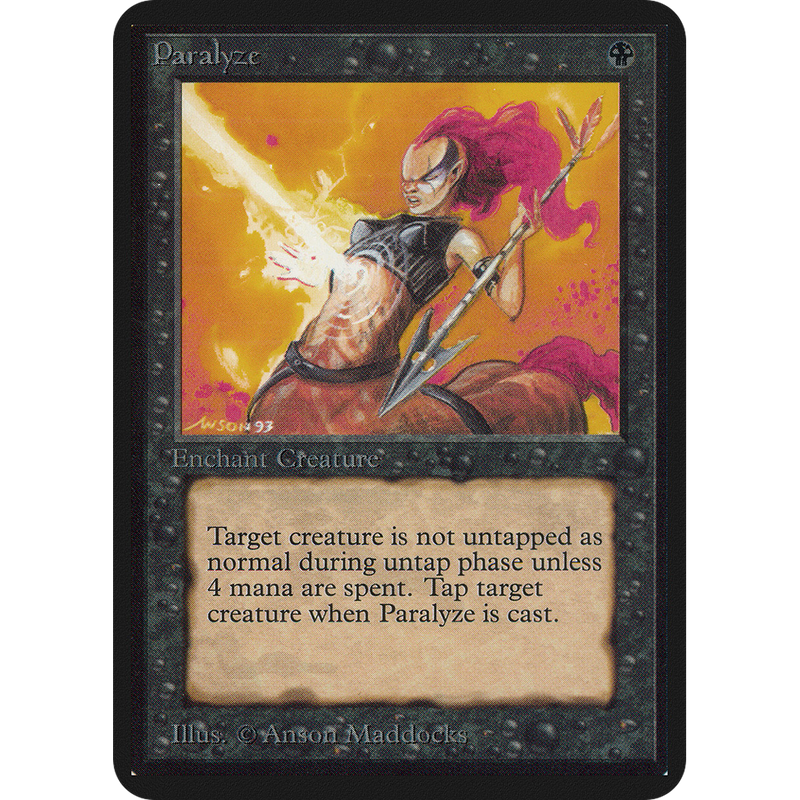 Magic the Gathering Paralyze - Alpha NM