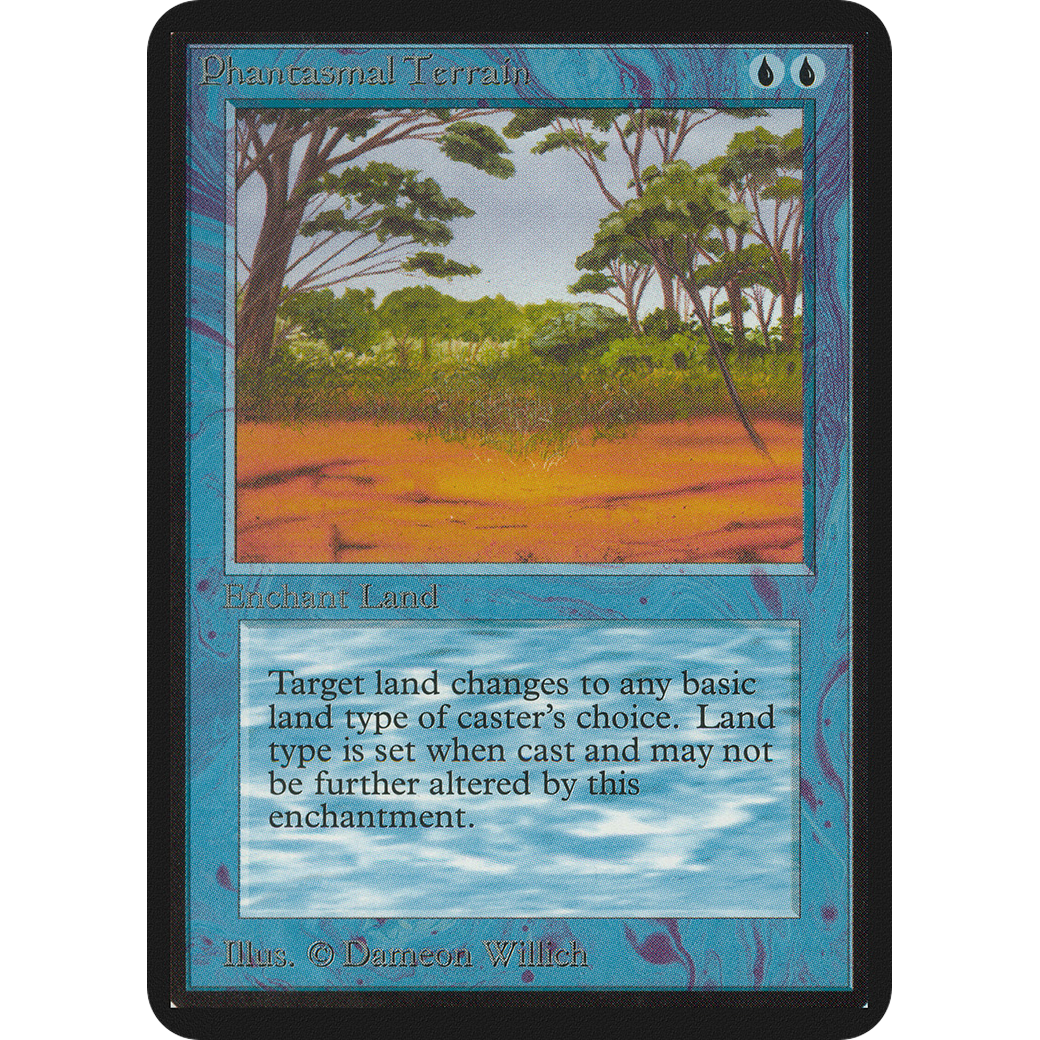 MTG Singles - Phantasmal Terrain - Alpha - NM