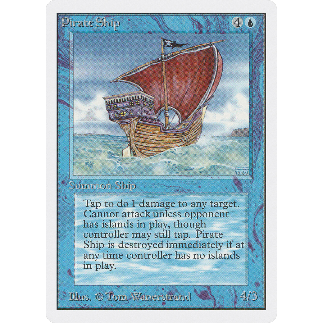 MTG Singles - Pirate Ship - Unlimited - NM