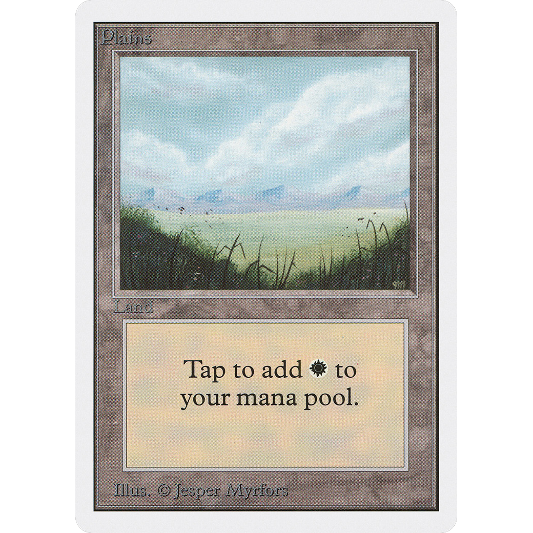 MTG Singles - Plains (V.1) - Unlimited - NM