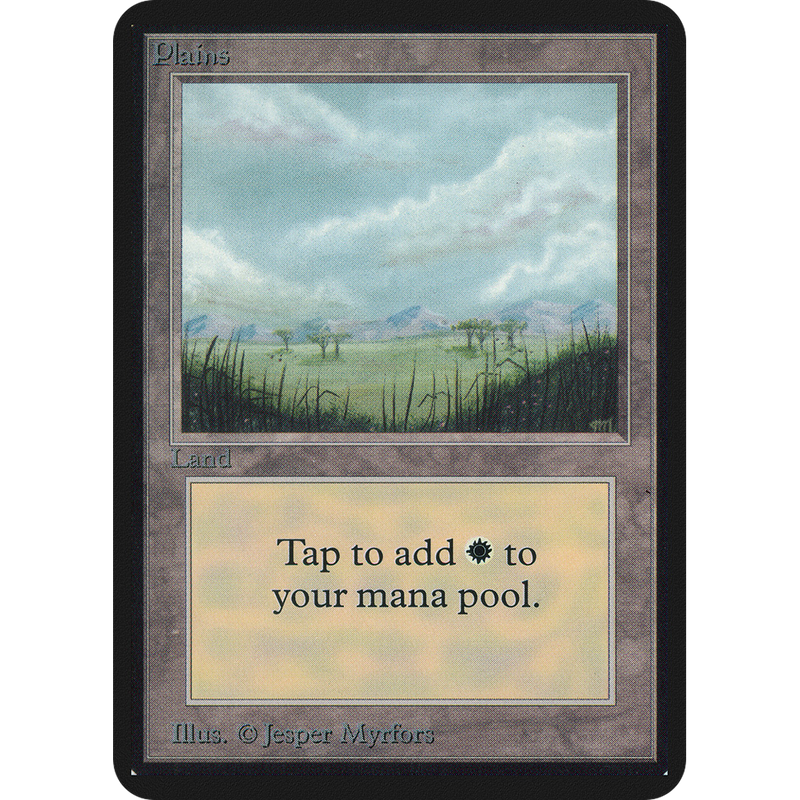 Magic the Gathering Plains (V.2) - Alpha NM