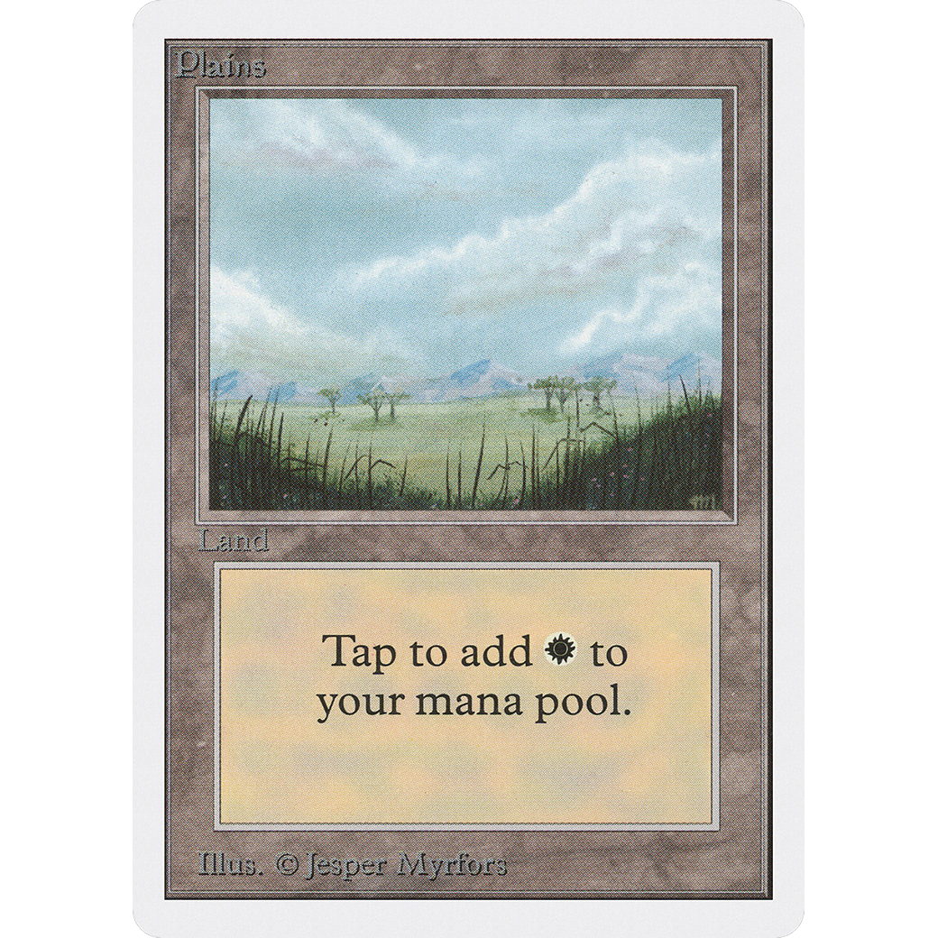 MTG Singles - Plains (V.2) - Unlimited - NM