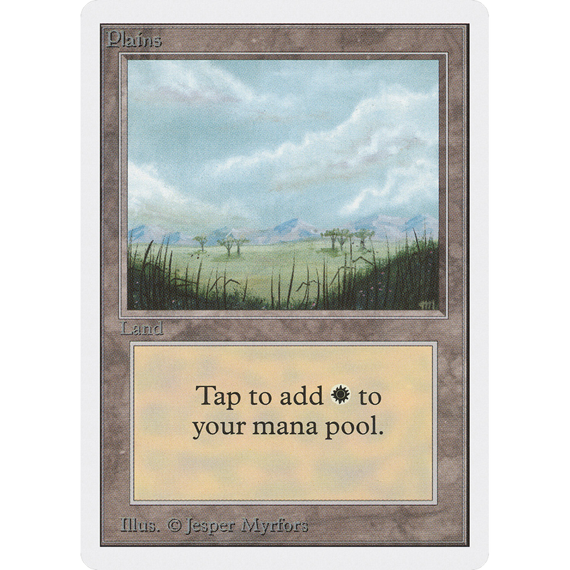 Magic the Gathering Plains (V.2) - Unlimited NM