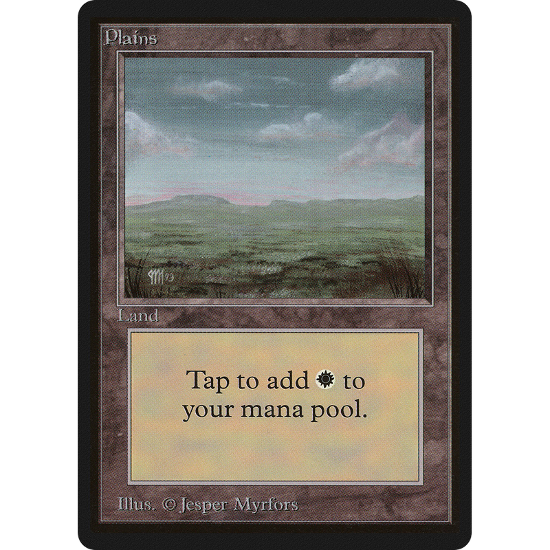 Magic the Gathering Plains (V.3) - Beta NM