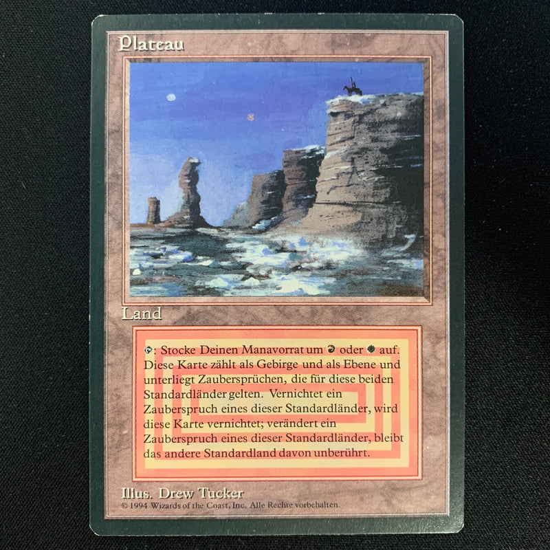 Magic the Gathering Plateau - Foreign Black Bordered - German EX - 24617