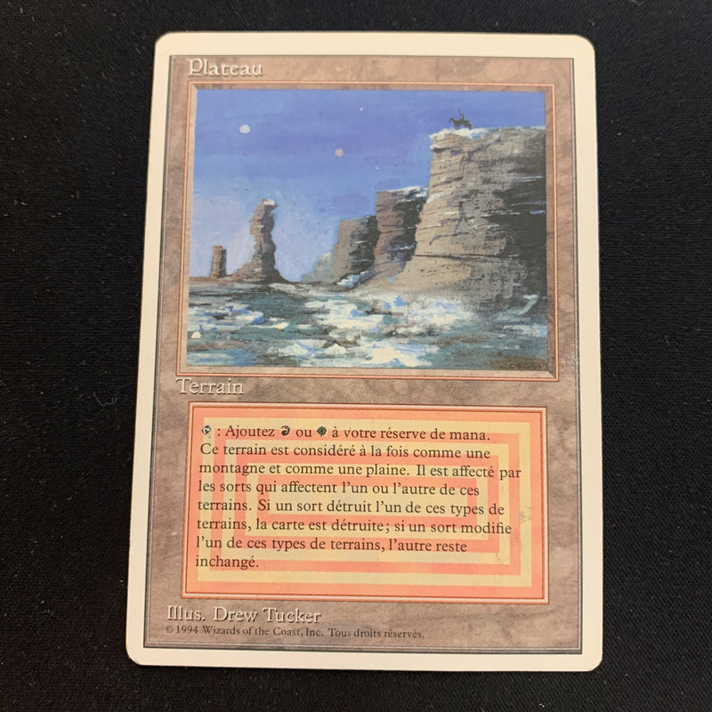 Magic the Gathering Plateau - Foreign White Bordered - French 