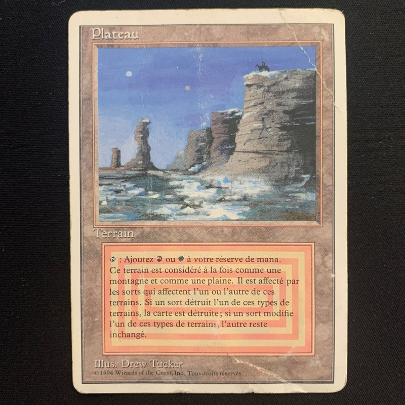 Magic the Gathering Plateau - Foreign White Bordered - French 