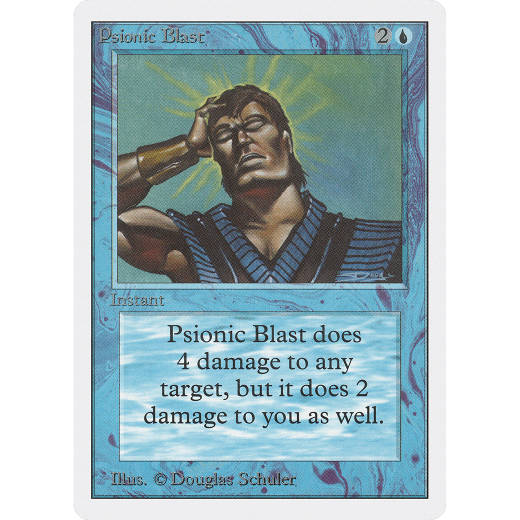 MTG Singles - Psionic Blast - Unlimited - NM