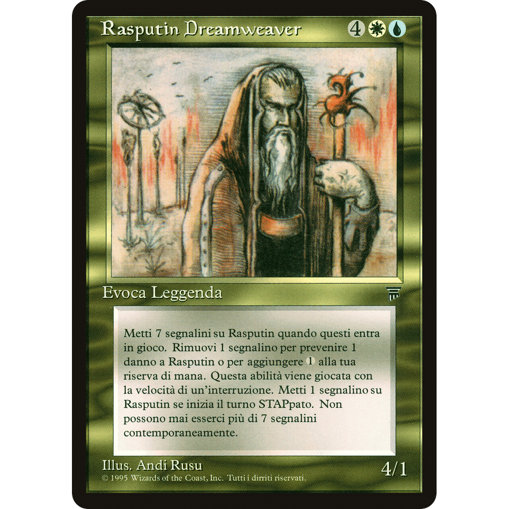 MTG Singles - Rasputin Dreamweaver - Legends Italian - NM