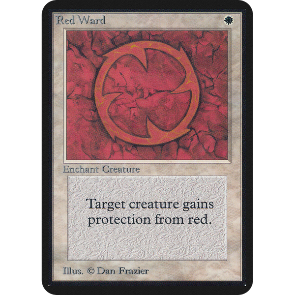 Magic the Gathering Red Ward - Alpha NM