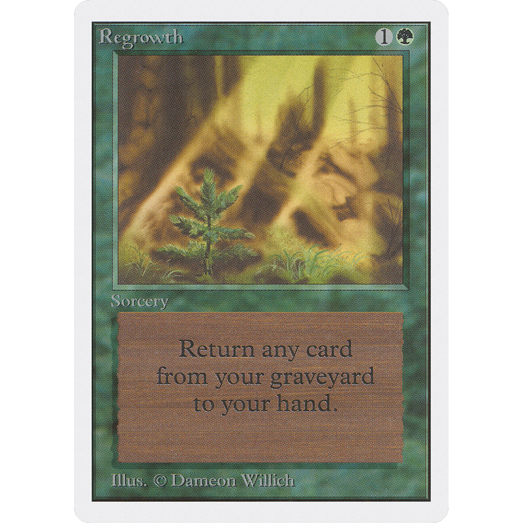 MTG Singles - Regrowth - Unlimited - NM