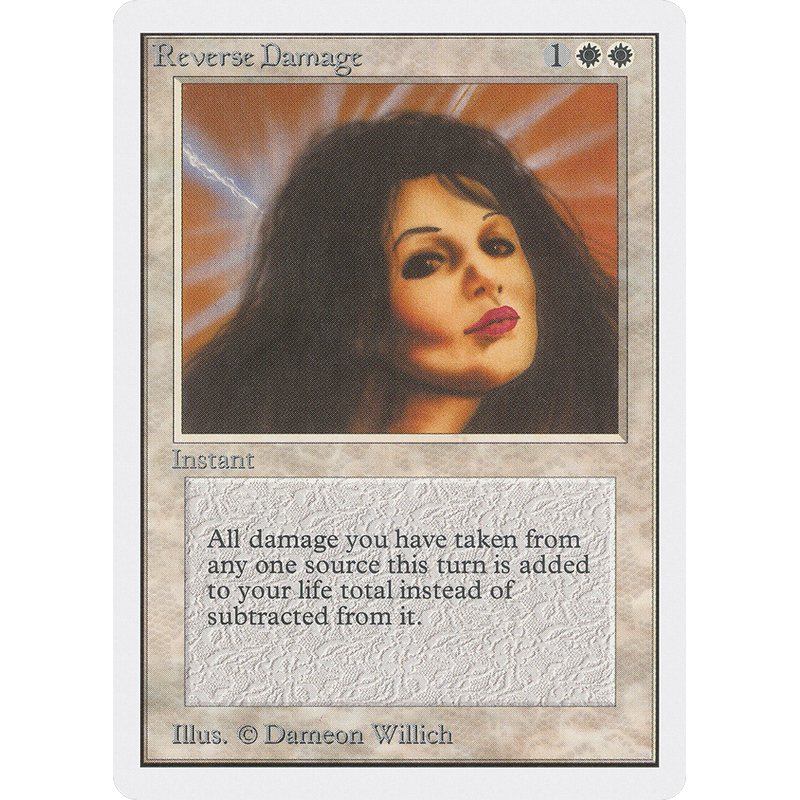 Magic the Gathering Reverse Damage - Unlimited NM