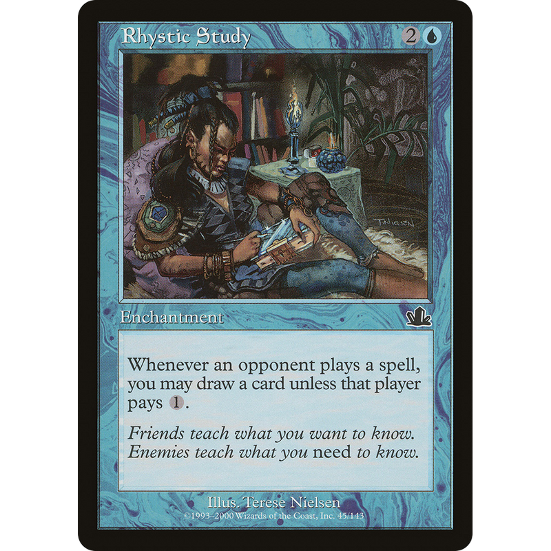 Magic the Gathering Rhystic Study - Prophecy NM