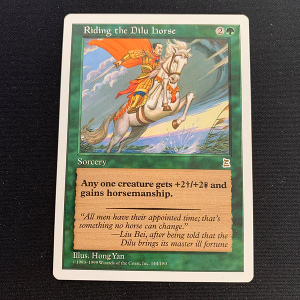 Magic the Gathering Riding the Dilu Horse - Portal Three Kingdoms 