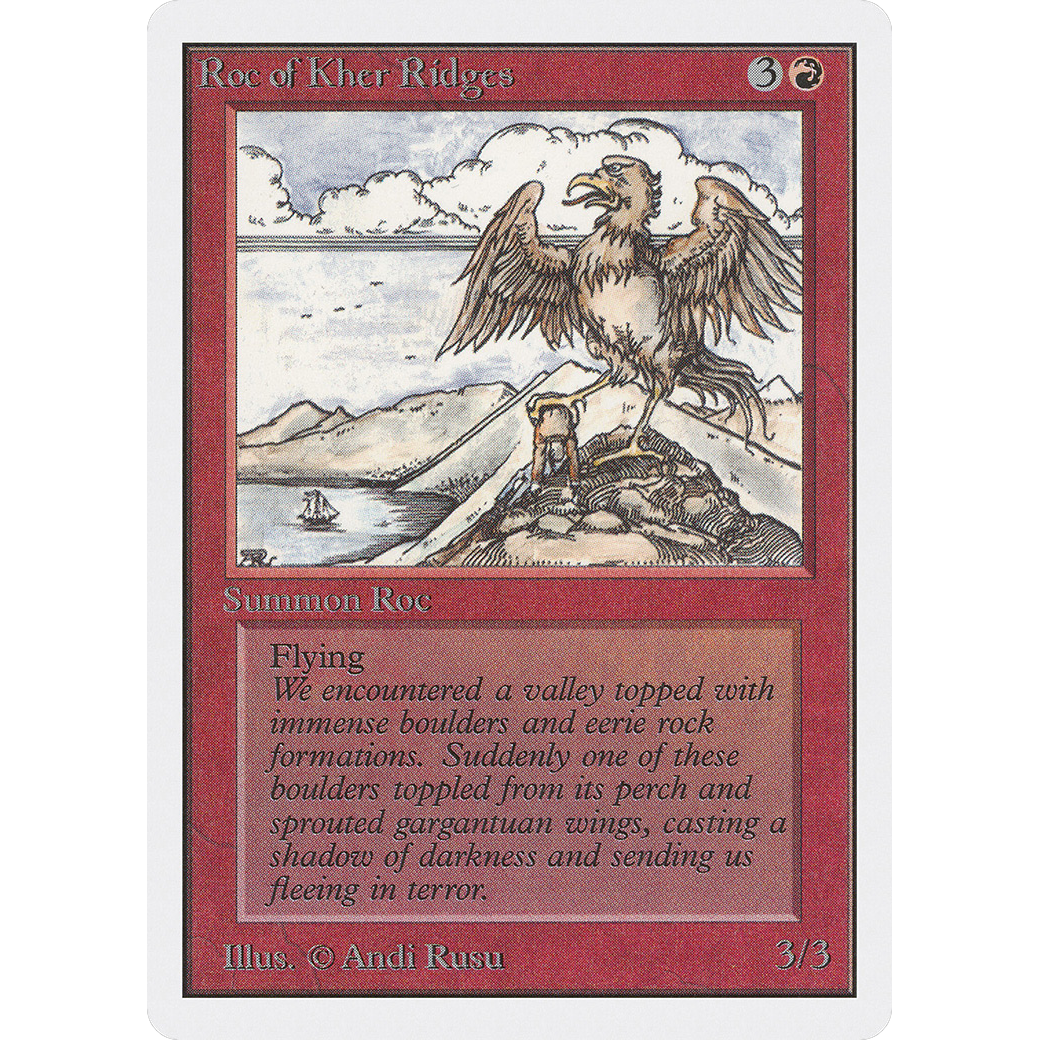 MTG Singles - Roc of Kher Ridges - Unlimited - NM