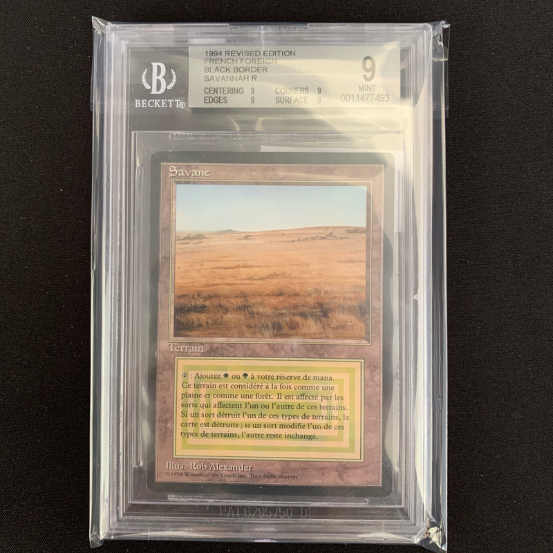 Magic the Gathering Savannah - Foreign Black Bordered - French BGS 9 - 21715