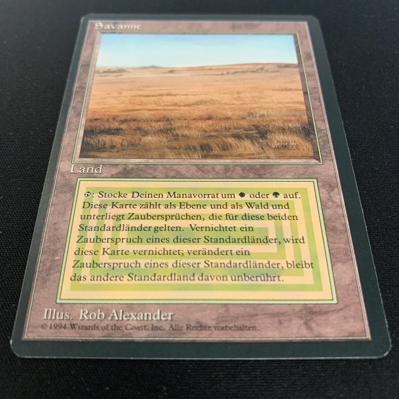 Magic the Gathering Savannah - Foreign Black Bordered - German 