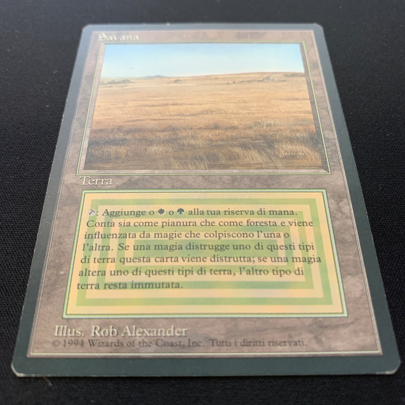 Magic the Gathering Savannah - Foreign Black Bordered - Italian 