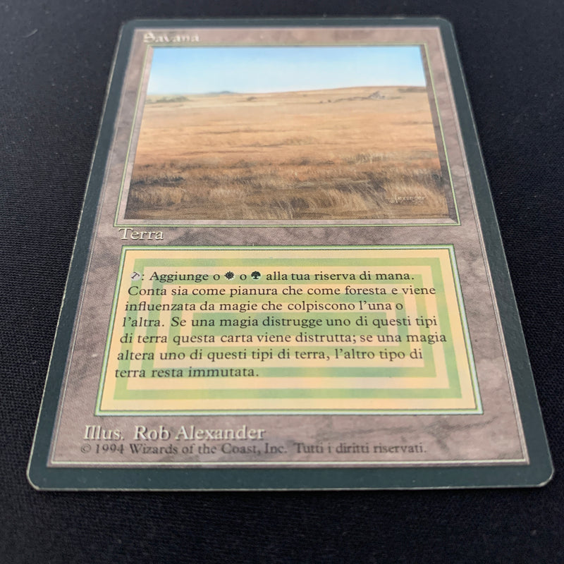 Magic the Gathering Savannah - Foreign Black Bordered - Italian 