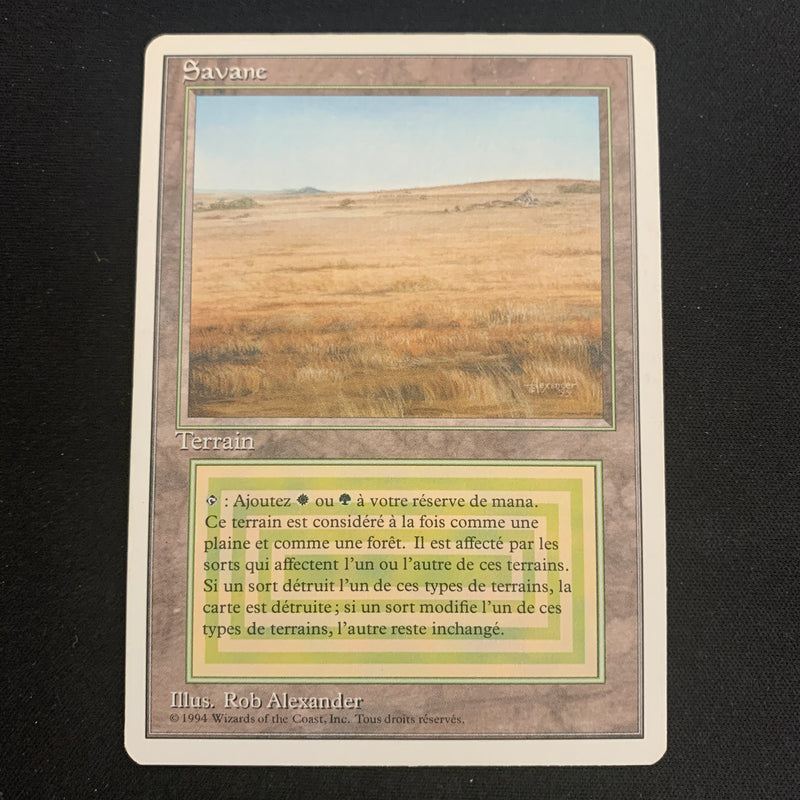 Savannah Foreign White Bordered French Magic: The Gathering