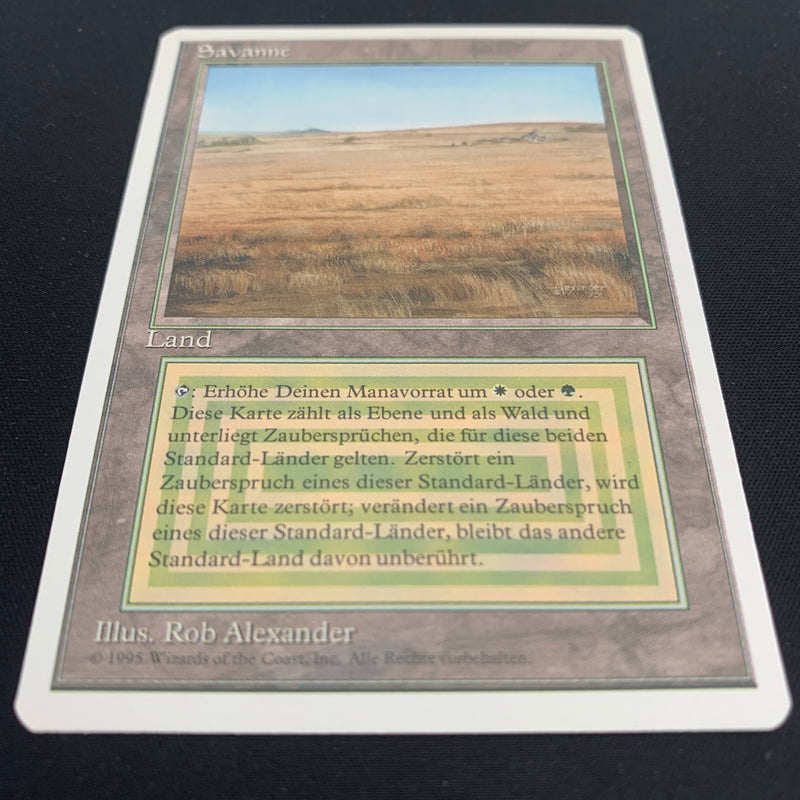 Magic the Gathering Savannah - Foreign White Bordered - German 