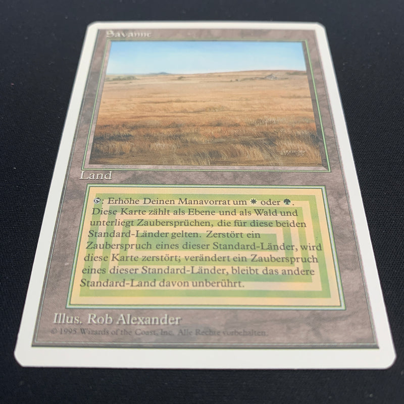 Magic the Gathering Savannah - Foreign White Bordered - German 