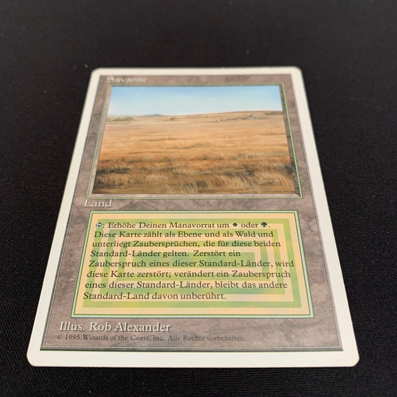 Magic the Gathering Savannah - Foreign White Bordered - German 