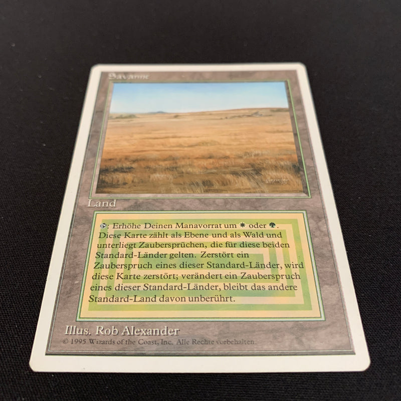 Magic the Gathering Savannah - Foreign White Bordered - German 