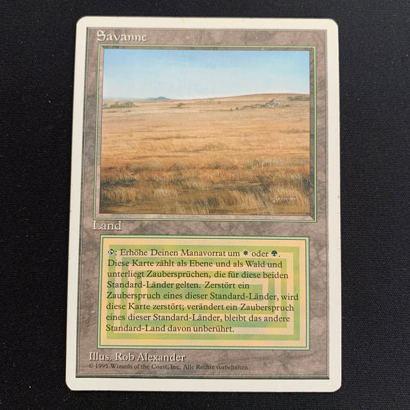 Magic the Gathering Savannah - Foreign White Bordered - German 