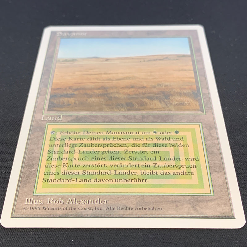 Magic the Gathering Savannah - Foreign White Bordered - German 