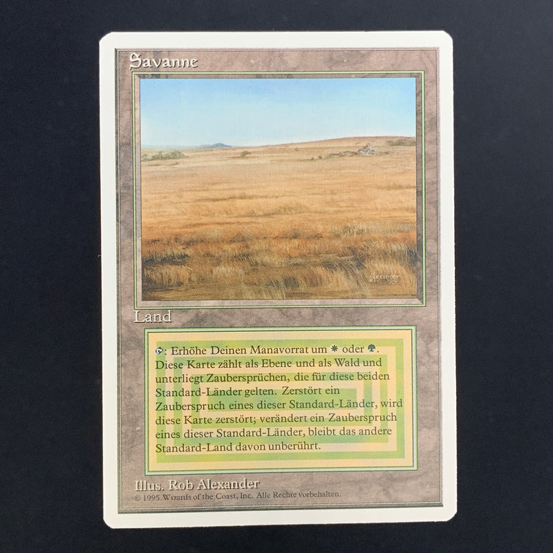 Magic the Gathering Savannah - Foreign White Bordered - German 