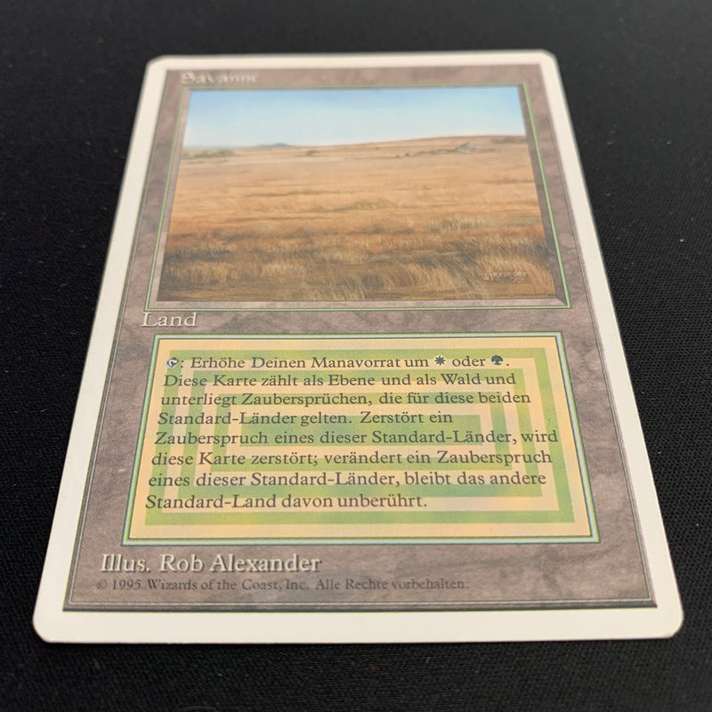 Magic the Gathering Savannah - Foreign White Bordered - German 