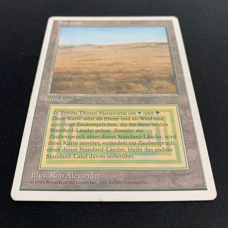 Magic the Gathering Savannah - Foreign White Bordered - German 