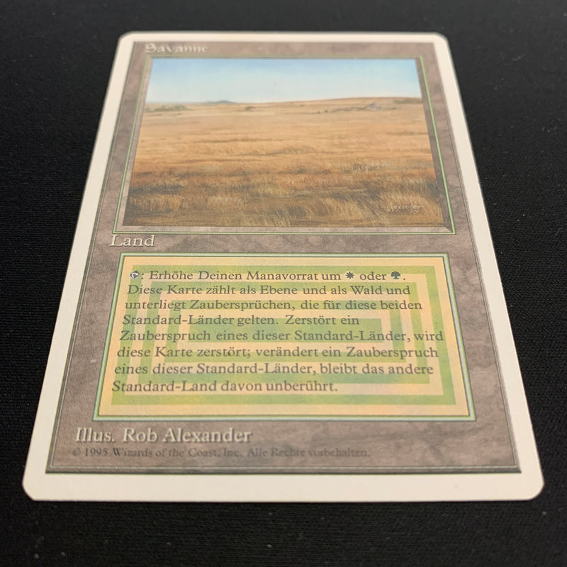 Magic the Gathering Savannah - Foreign White Bordered - German 