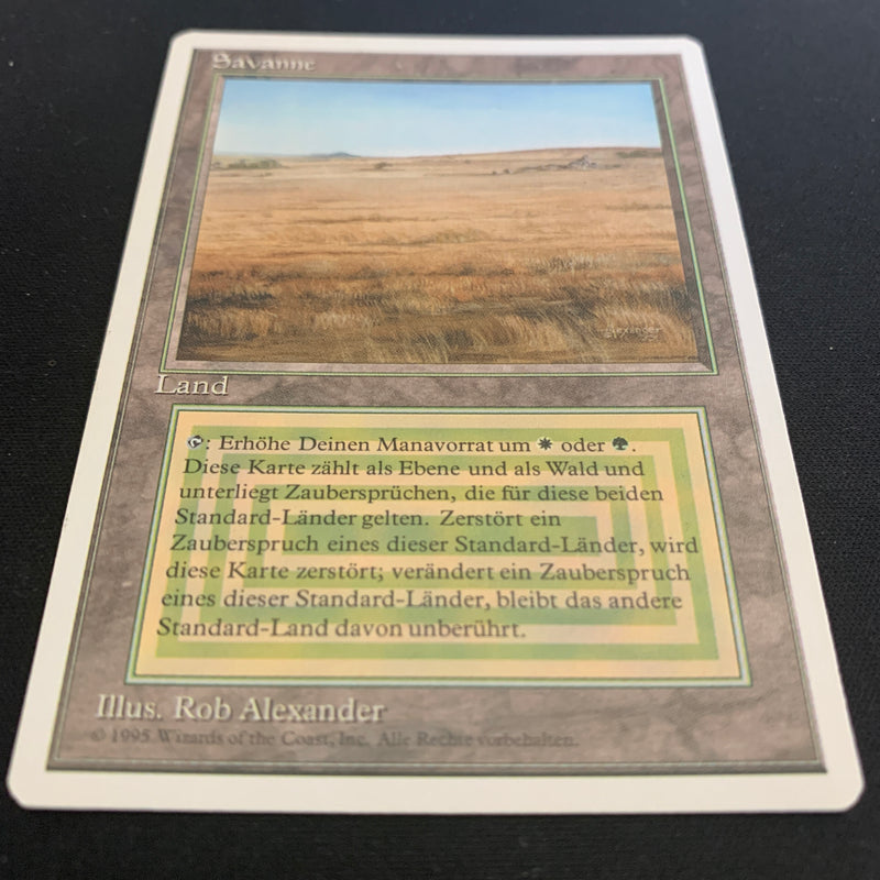 Magic the Gathering Savannah - Foreign White Bordered - German 