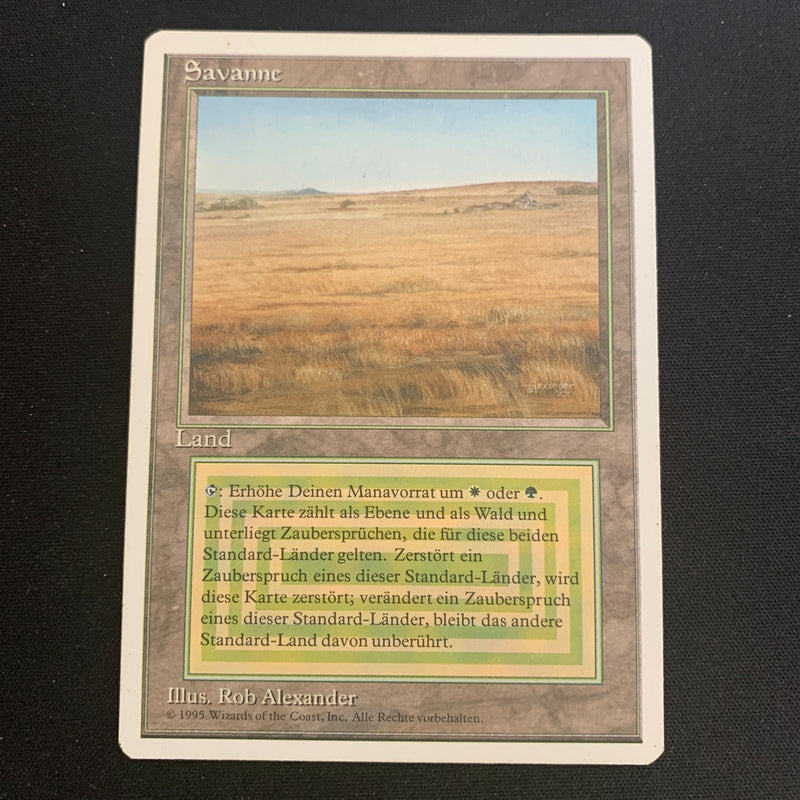 Magic the Gathering Savannah - Foreign White Bordered - German 