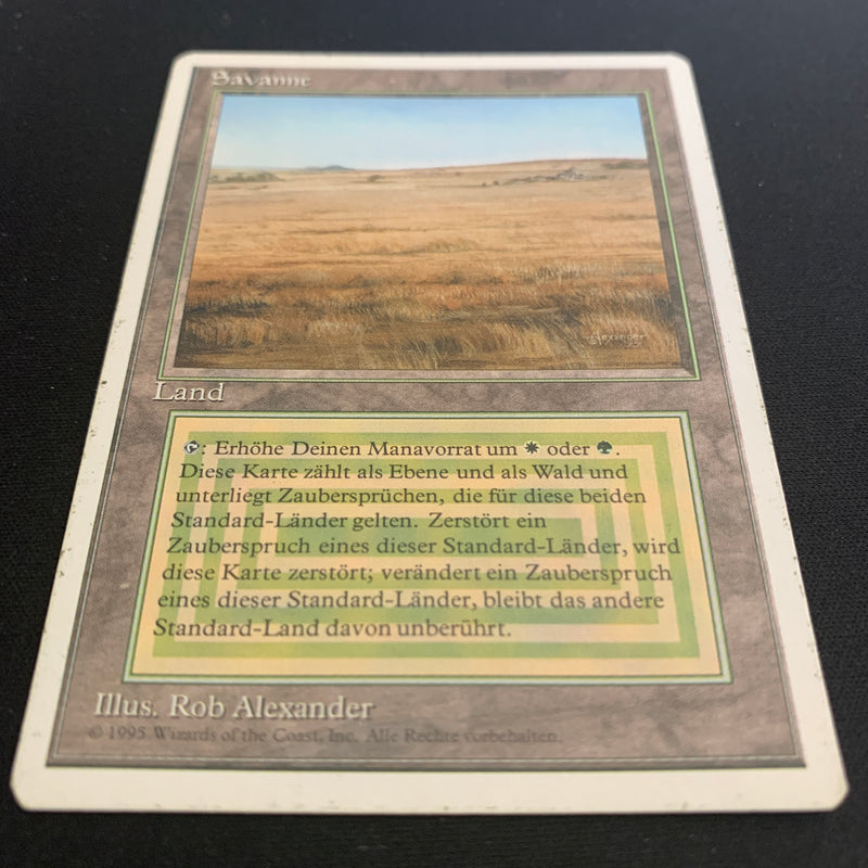 Magic the Gathering Savannah - Foreign White Bordered - German 