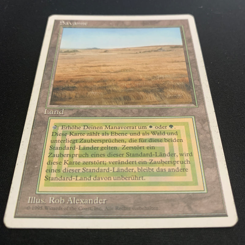 Magic the Gathering Savannah - Foreign White Bordered - German 