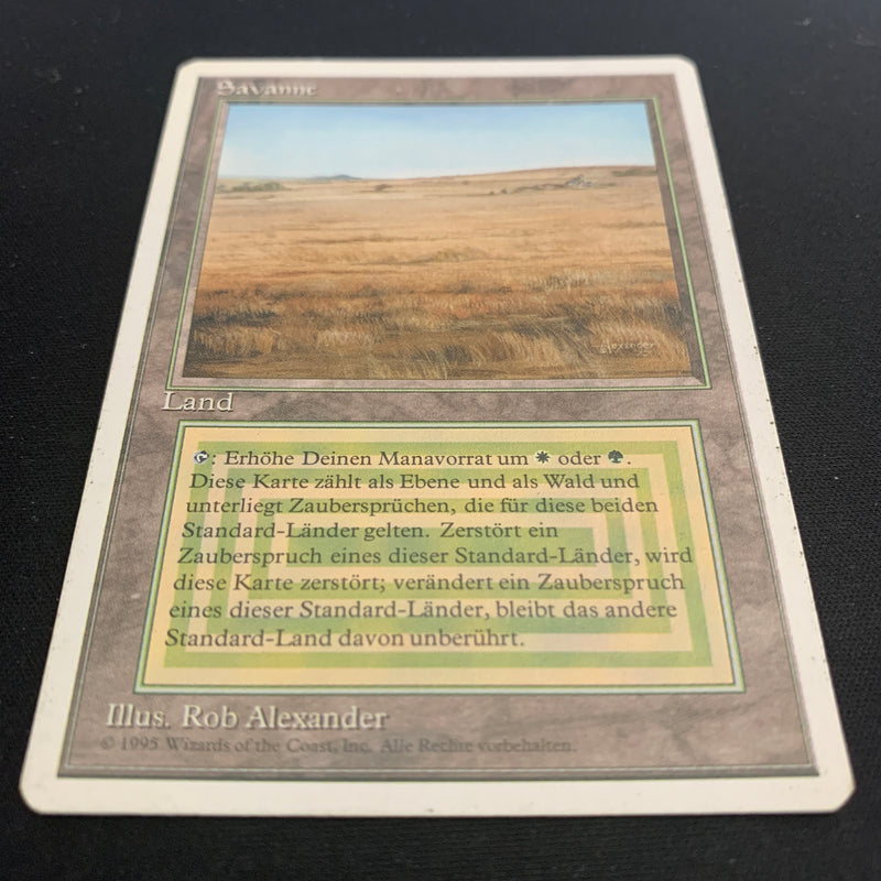 Magic the Gathering Savannah - Foreign White Bordered - German 