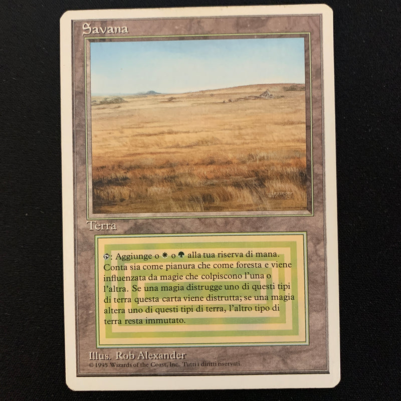 Magic the Gathering Savannah - Foreign White Bordered - Italian 