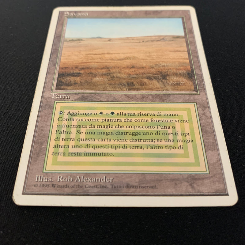 Magic the Gathering Savannah - Foreign White Bordered - Italian 