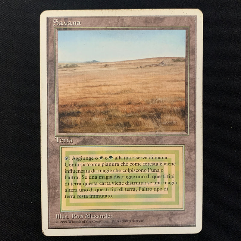 Magic the Gathering Savannah - Foreign White Bordered - Italian 