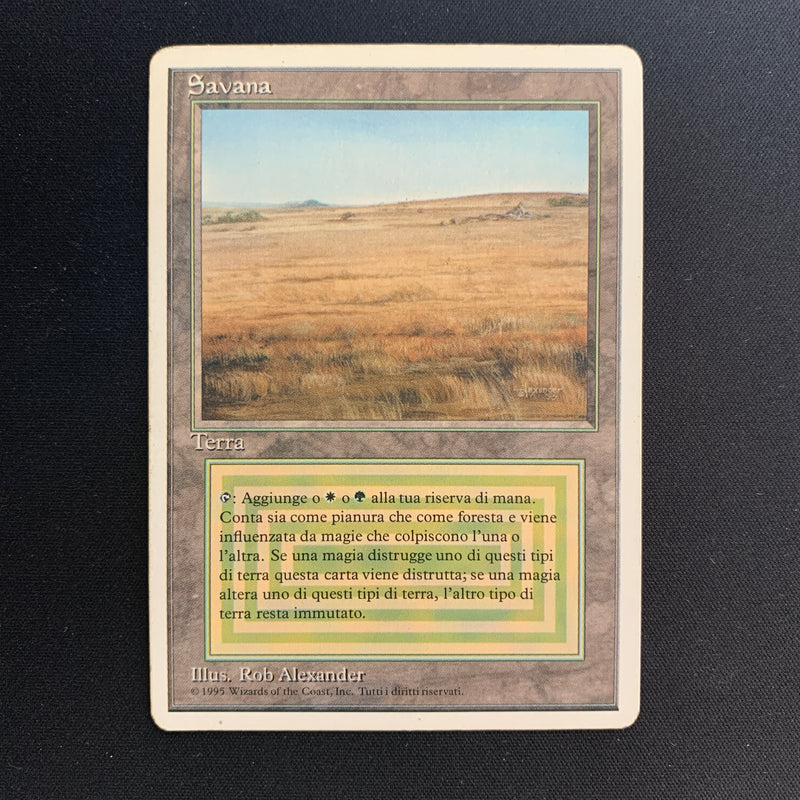 Magic the Gathering Savannah - Foreign White Bordered - Italian 