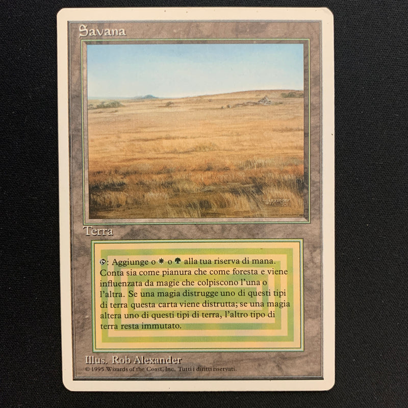 Magic the Gathering Savannah - Foreign White Bordered - Italian 