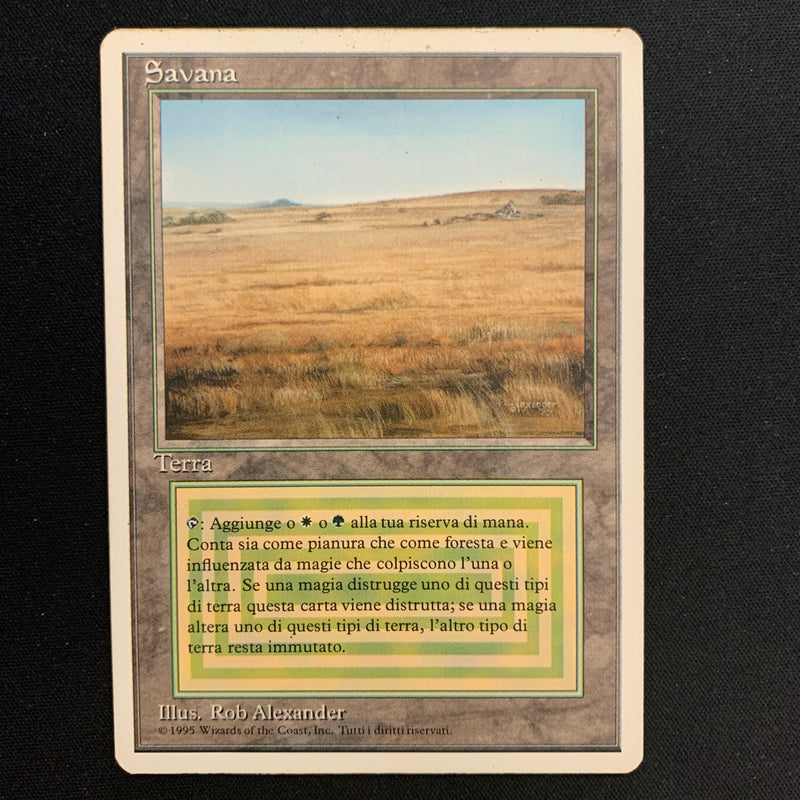 Magic the Gathering Savannah - Foreign White Bordered - Italian 