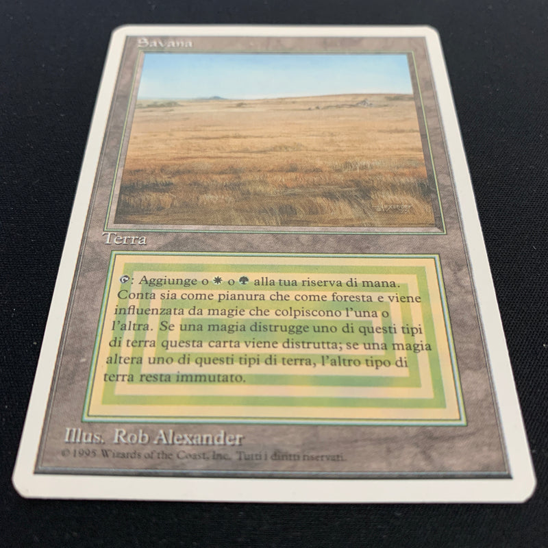 Magic the Gathering Savannah - Foreign White Bordered - Italian 