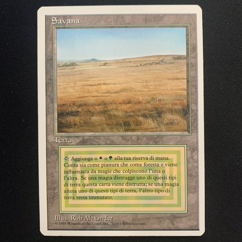 Magic the Gathering Savannah - Foreign White Bordered - Italian 